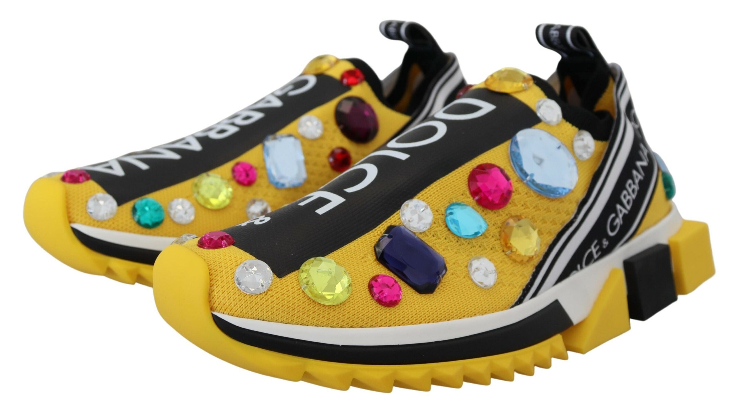 DOLCE & GABBANA
Exquisite Yellow Techno Fabric Sneakers