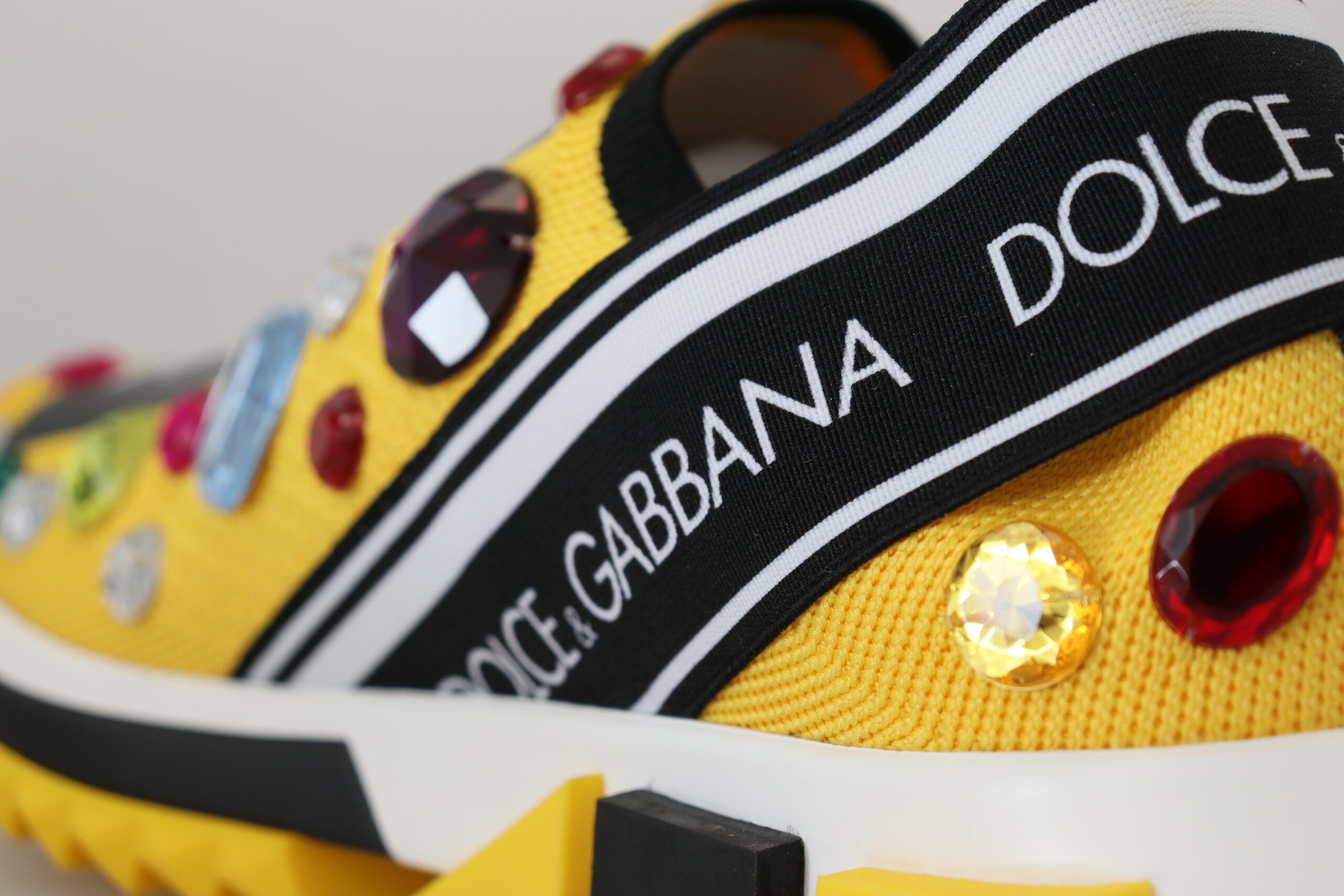 DOLCE & GABBANA
Exquisite Yellow Techno Fabric Sneakers