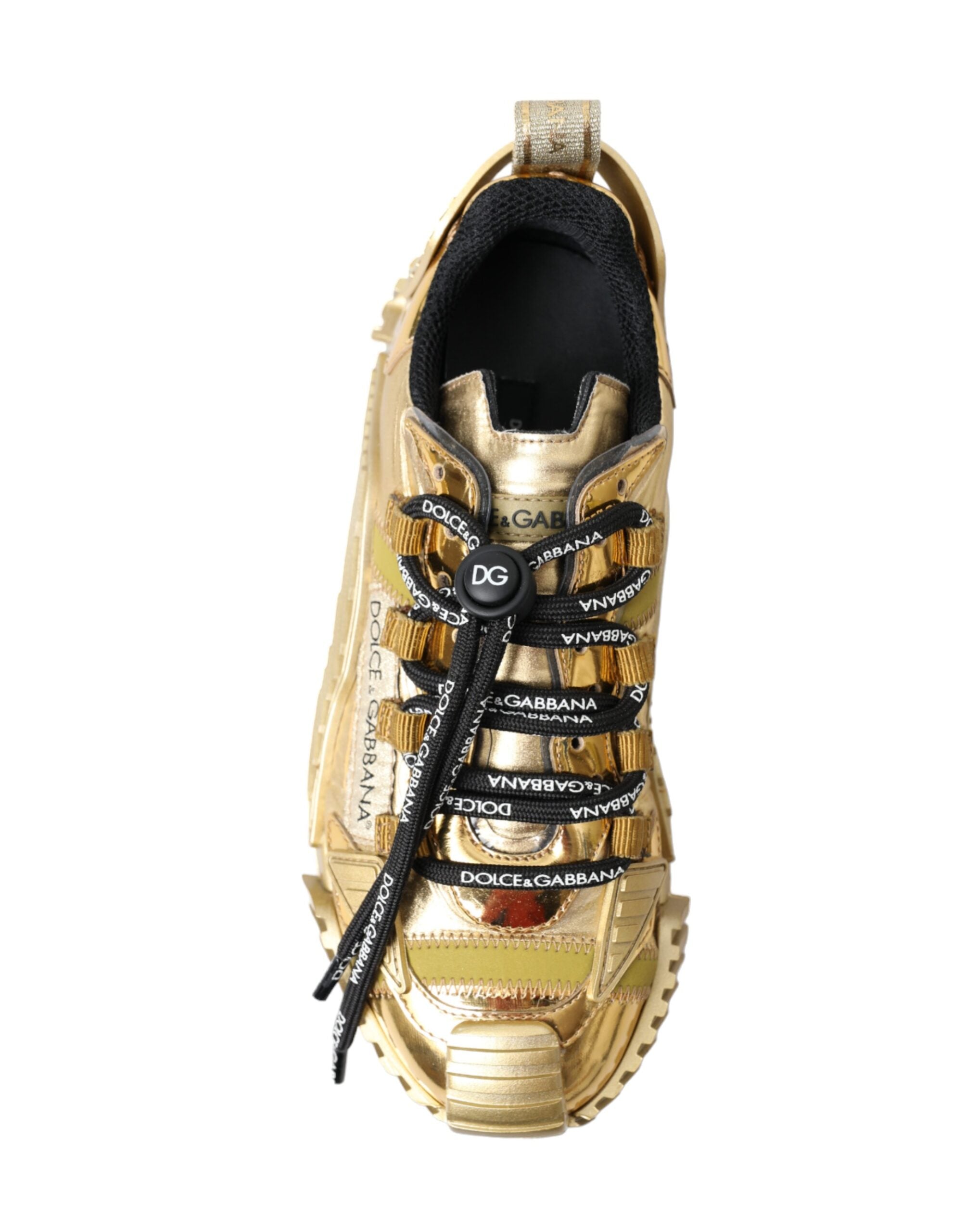 DOLCE & GABBANA
Gleaming Gold-Toned Luxury Sneakers