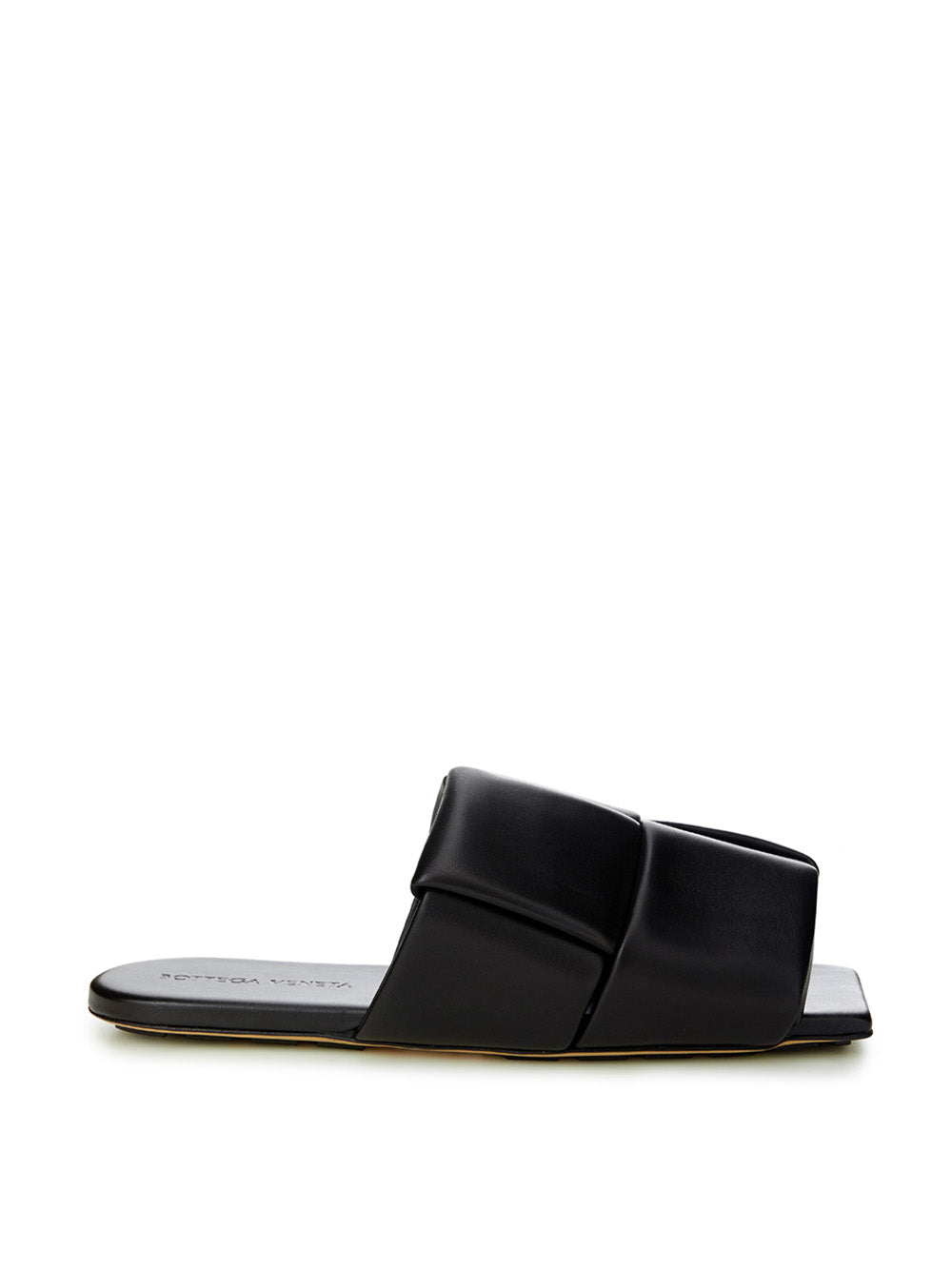 BOTTEGA VENETA
Black Leather Maxi Intreccio Mule