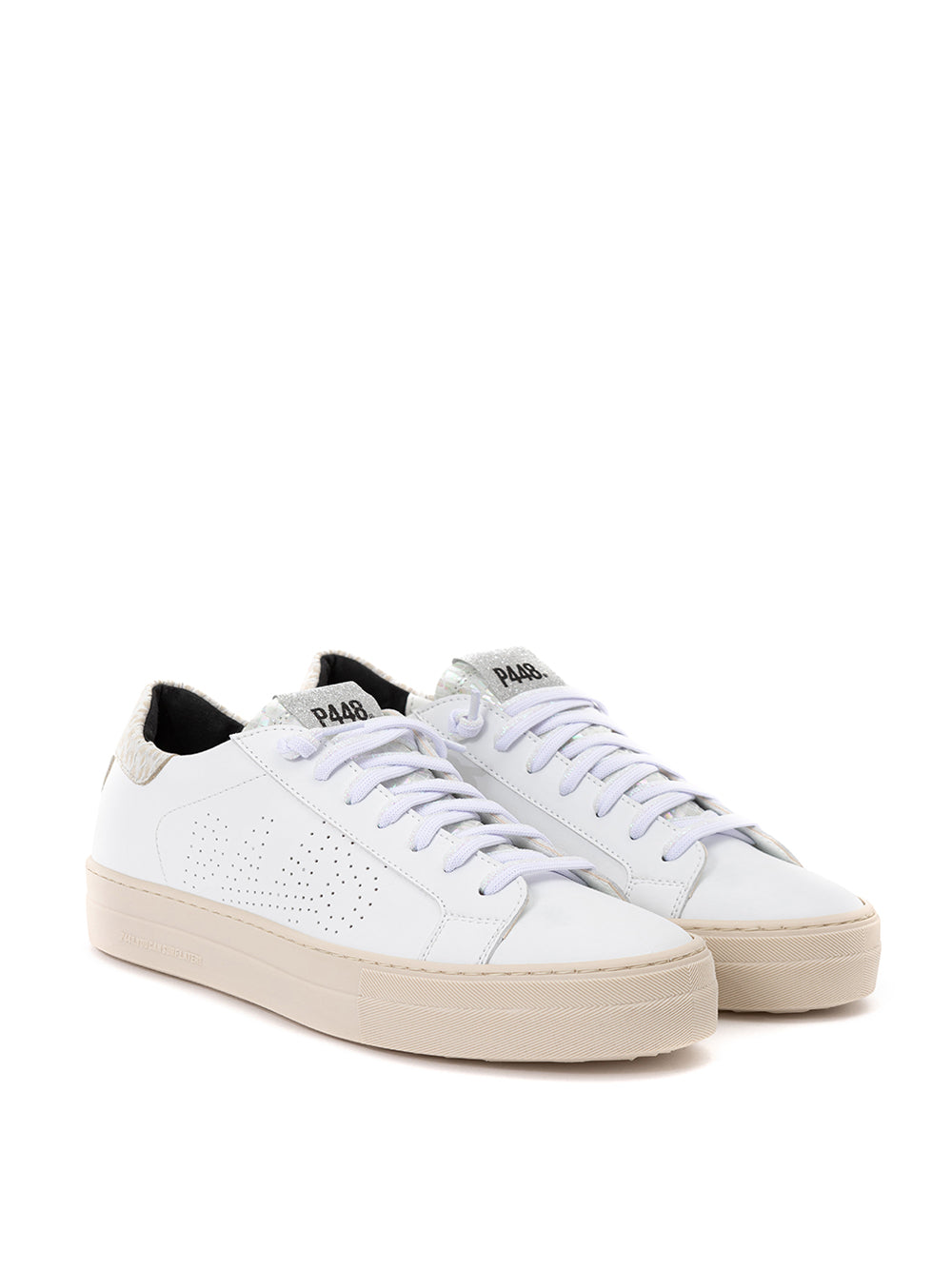 P448
Elegant White Leather Sneakers