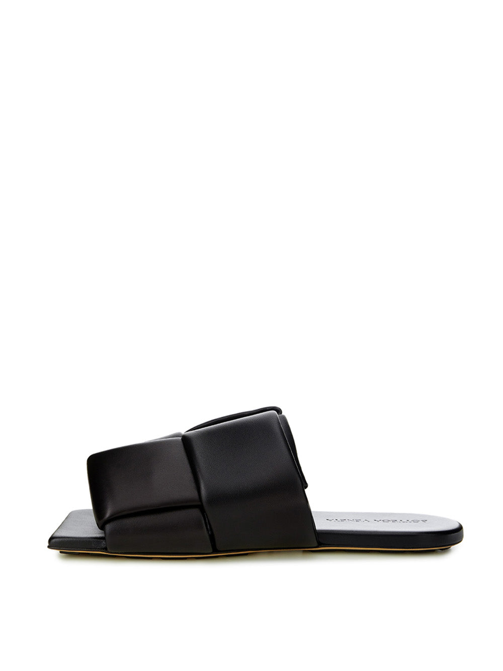 BOTTEGA VENETA
Black Leather Maxi Intreccio Mule