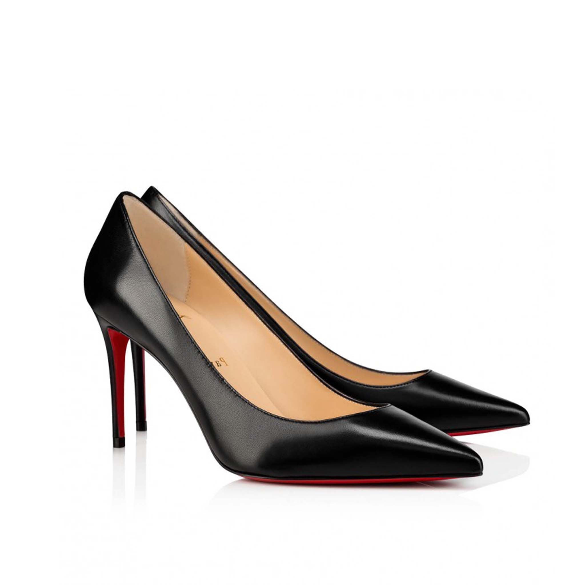 CHRISTIAN LOUBOUTIN
Elegant Black Leather Pumps with Iconic Sole