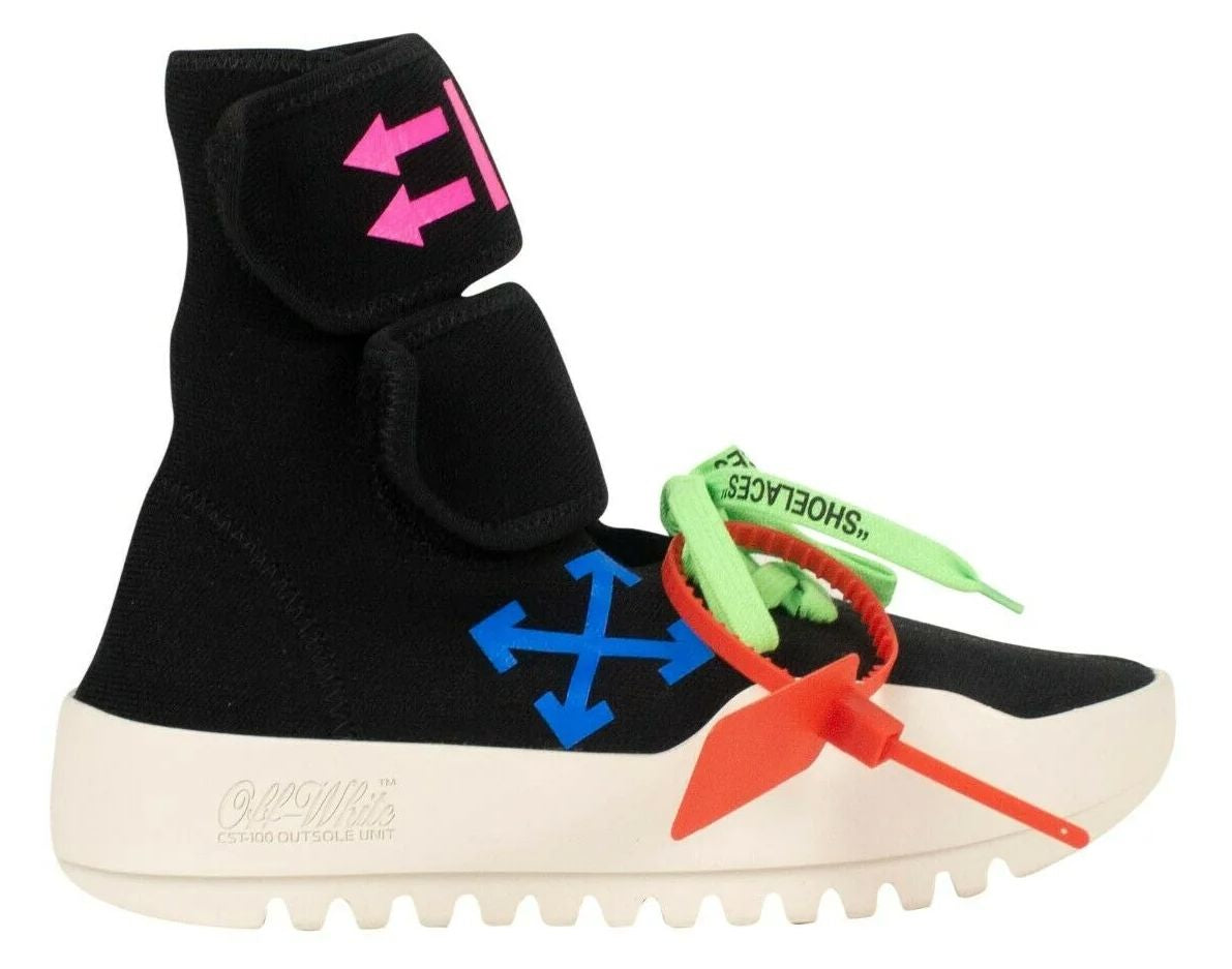 OFF-WHITE
Striking Moto Wrap Sneakers with Iconic Logo Print