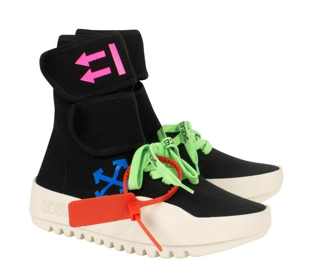 OFF-WHITE
Striking Moto Wrap Sneakers with Iconic Logo Print