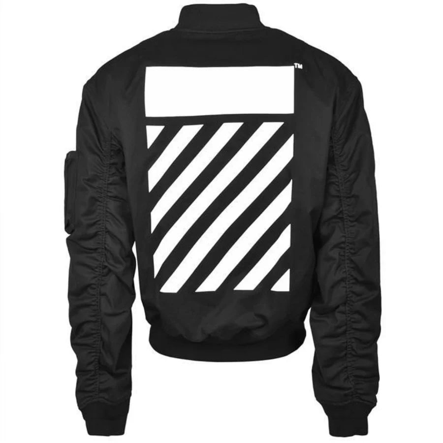 OFF-WHITE MENS JACKET BLACK