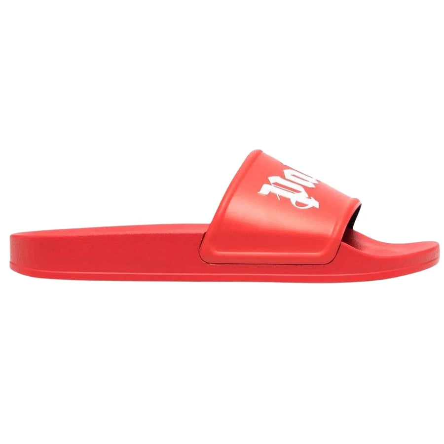 PALM ANGELS MENS SLIDES RED