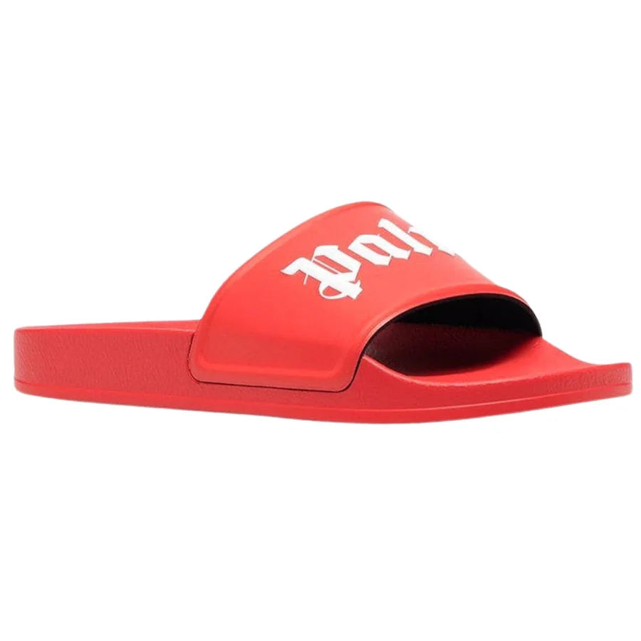 PALM ANGELS MENS SLIDES RED